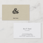 ジャズ凸版印刷のアンパーサンドの黒 名刺 (正面/裏面)