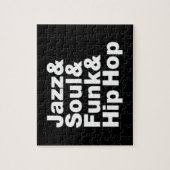 ジャズ及び精神及びファンク及びヒップホップ ジグソーパズル (縦)