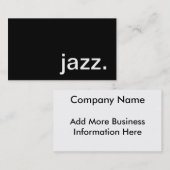 ジャズ名刺 名刺 (正面/裏面)