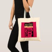 ジャズ国際的の日4月30日 トートバッグ (正面(商品))
