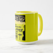 ジャズ国際的の日4月30日 マグカップ (正面右)