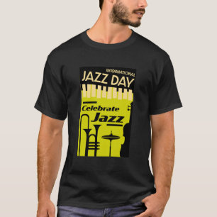 ジャズ国際的の日4月30日 Tシャツ