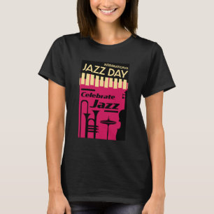 ジャズ国際的の日4月30日 Tシャツ