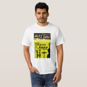 ジャズ国際的デー4月30日Tシャツ Tシャツ (正面フル)