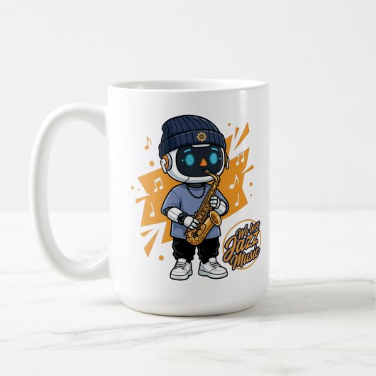 ジャズ大好き コーヒーマグカップ (左)