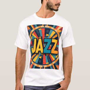 ジャズ抽象芸術 Tシャツ