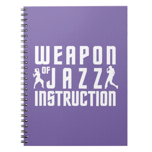 ジャズ指示カスタムな色のノート ノートブック (正面)
