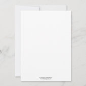 ジャズ時代の青い幾何学芸術結婚デコ 招待状 (裏面)