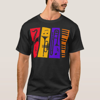 ジャズ楽器 Tシャツ