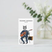 ジャズ猫の名刺 名刺 (スタンド正面)