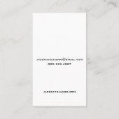 ジャズ猫の名刺 名刺 (裏面)