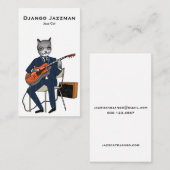 ジャズ猫の名刺 名刺 (正面/裏面)