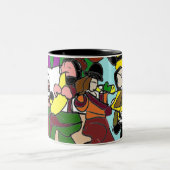 ジャズ秋のコーヒー ツートーンマグカップ (中央)