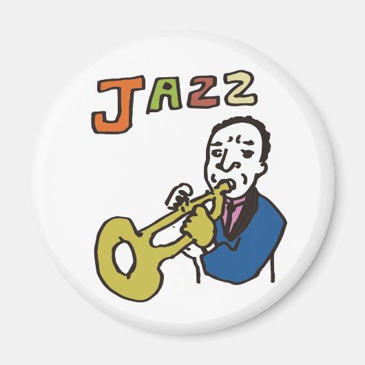 ジャズ親父 マグネット (正面)