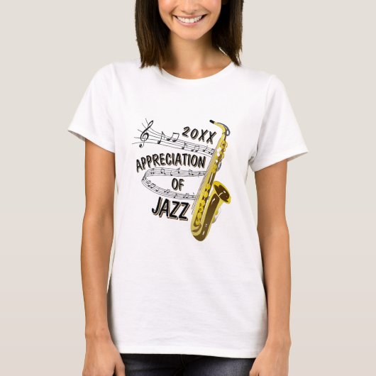 ジャズ鑑賞  Tシャツ (正面)