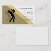 ジャズ音楽の名刺のテンプレート 名刺 (正面/裏面)