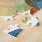 ジャズ音楽の絵画"Bassline " ジグソーパズル (側面)