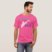 ジャズ音楽サクソフォンサックスおもしろい奏者ジャズ値リスト Tシャツ (正面フル)