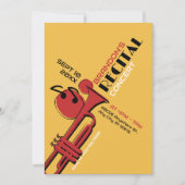 ジャズ音楽トランペットリサイタル 招待状 (正面)
