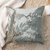 ジャズ音楽ピロー クッション (ブランケット)