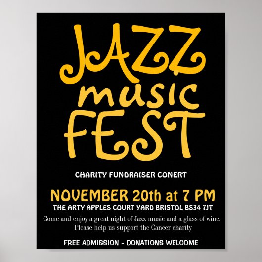 ジャズ音楽フェスト ポスター (正面)