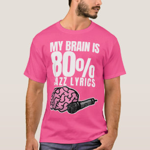 ジャズ音楽ベースのジャズ歌詞ファン引用文 Tシャツ
