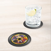 ジャズ音楽レコード ラウンドペーパーコースター (インサイチュ)