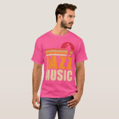 ジャズ音楽 Tシャツ (正面フル)