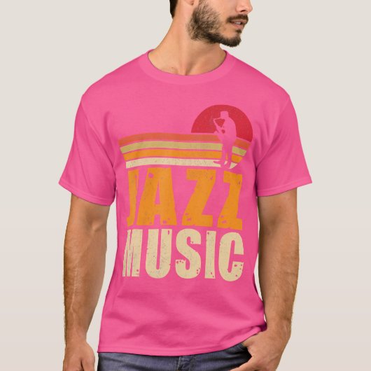 ジャズ音楽 Tシャツ (正面)