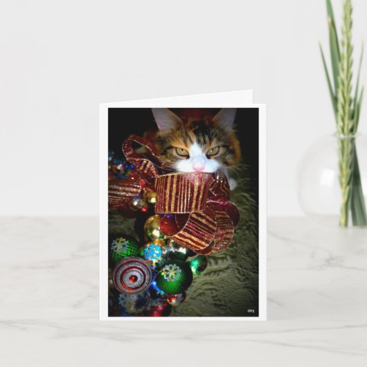 ジャズ風のクリスマス シーズンカード (正面)