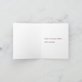 ジャズ風のクリスマス シーズンカード (内部)