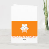 ジャズ風のクリスマス シーズンカード (裏面)