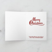 ジャズ風のクリスマス シーズンカード (内部)