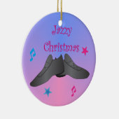 ジャズ風のクリスマス セラミックオーナメント (右)