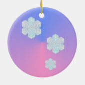 ジャズ風のクリスマス セラミックオーナメント (裏面)