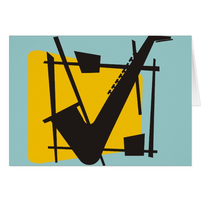 ジャズ風のサクソフォーン (正面横)