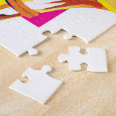 ジャズ風のサクソフォーン ジグソーパズル (側面)