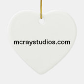 "ジャズ風のサンタ" セラミックオーナメント (裏面)