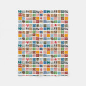 ジャズ風のPyrexのフリースの投球 フリースブランケット (正面)