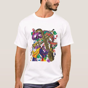 ジャズ風 Tシャツ