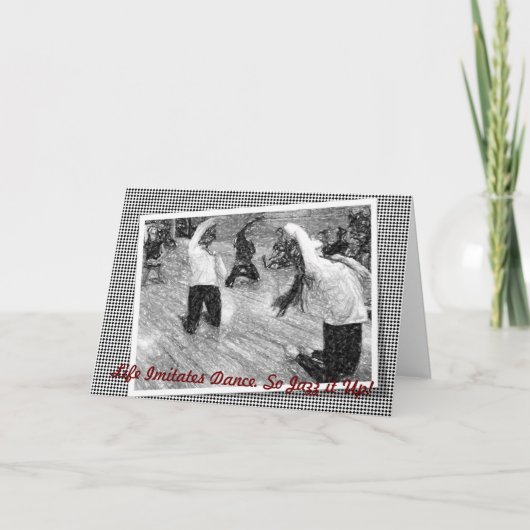 『ジャズ・イット・アップ・グリーティング・カード』 カード (正面)