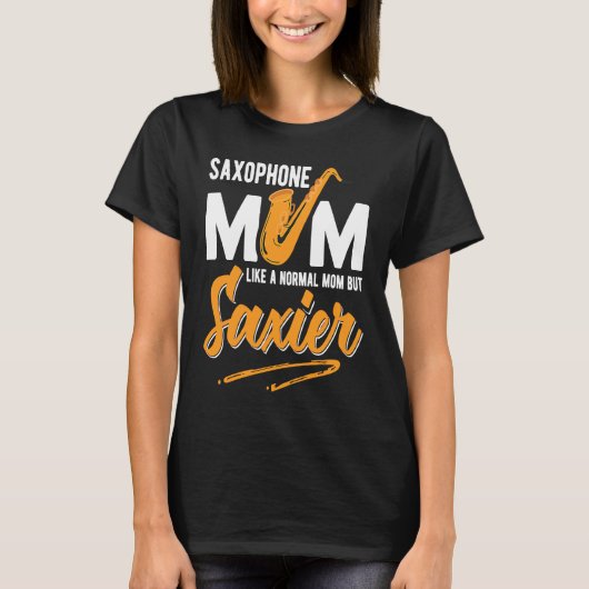 ジャズ・インプロヴィゼーション・サックスアクセサリー サクシエママ Tシャツ (正面)
