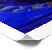 「ジャズ・イン・ブルース」ミュージカル楽器ウォーター・カラー ポスター (角)