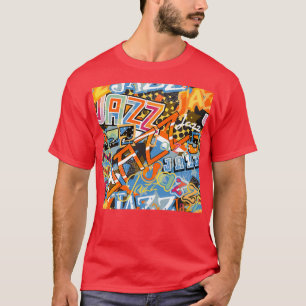 ジャズ・ステッカーの電話ケース Tシャツ