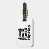 ジャズ&ソウル&ファンク&ヒップホップ ラゲッジタグ (正面縦)