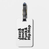 ジャズ&ソウル&ファンク&ヒップホップ ラゲッジタグ (裏面縦)