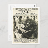ジャズ,ダンストーナメント,ドイツ語ヴィンテージ ポストカード (正面/裏面)