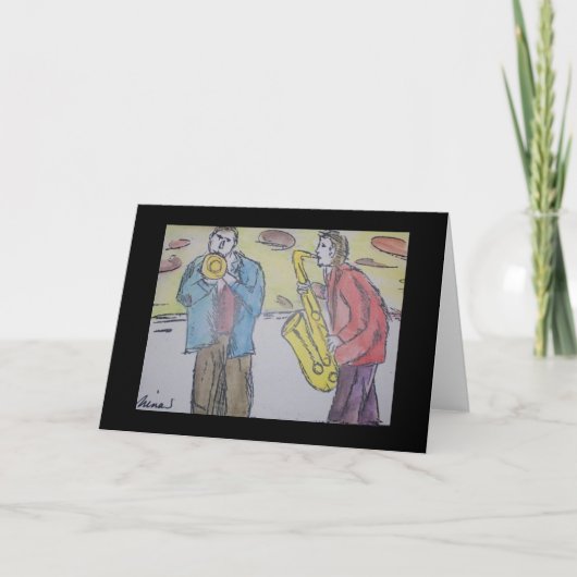 ジャズ・デュオ カード (正面)