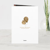 ジャズ・ビニール・レコパーソナライズされたード カード (裏面)