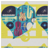 ジャズ・ブルース ファブリック (クローズアップ)